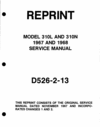Thumbnail Cessna 310 L/N 1967 1968 service maintenance manual
